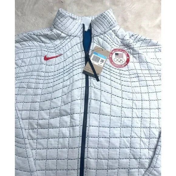 Nike Tech Pack Jacket Womens XL White Therma Team USA Paraolympic Warmup NEW - Picture 5 of 12